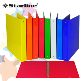 Raccoglitore 4 anelli tondi 30mm col.assortiti STARLINE