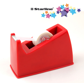 Dispenser da banco per nastri 33mt rosso Starline