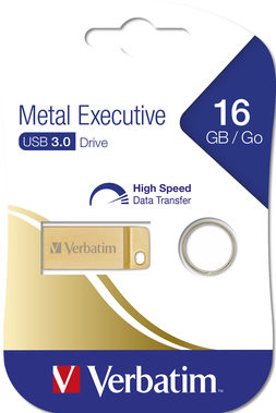 METAL EXECUTIVE USB32.0 DRIVE GOLD 16GB